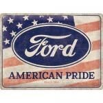 Plaque Métal Publicitaire Vintage " Ford"