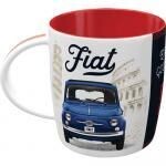 Tasse Publicitaire Vintage en Céramique " Fiat 500"