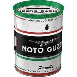 Tirelire Bidon Métallique Façon Vintage "Moto Guzzi"