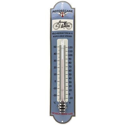 Thermomètre Publicitaire Vintage Emaillé "Motobécane"
