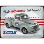 Plaque Métal Publicitaire Vintage "Ford Pick up Route 66"