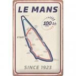Plaque Métal Publicitaire Vintage " LE MANS circuit 1923"