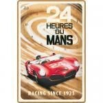 Plaque Métal Publicitaire Vintage " 24 Heures du Mans 1923"