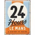 Paque Métal Publicitaire Vintage " 24 Heures Le Mans"