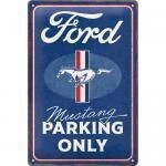 Plaque Métal Publicitaire Vintage " Ford Mustang"