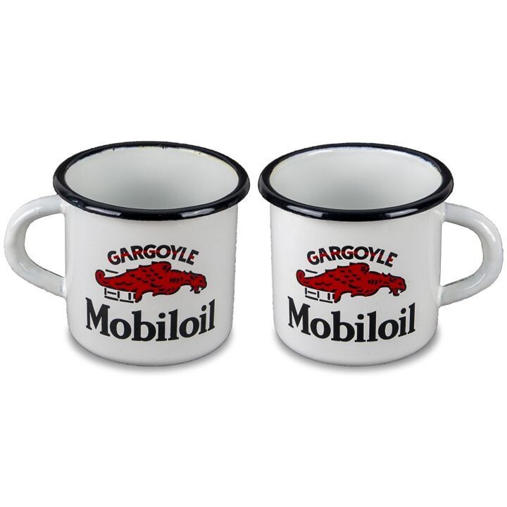 Tasse Emaillée " MOBILOIL"