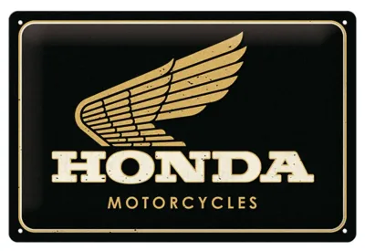 Plaque Métal Publicitaire Vintage " Moto HONDA"