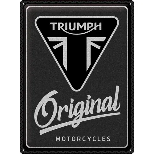 Plaque Métal Publicitaire Vintage " Triumph Origninal"