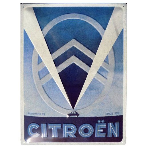 Plaque Métal Publicitaire Vintage "Citroën"