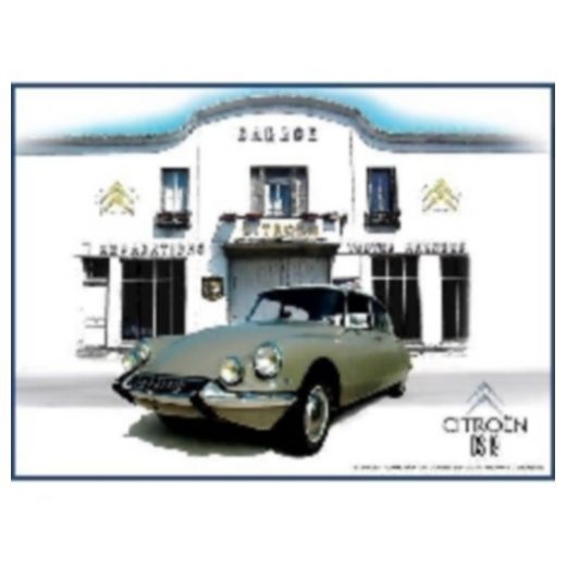 Plaque Métal Publicitaire Vintage " Citroën DS 19"