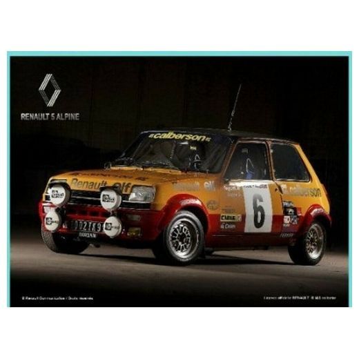 Plaque Métal Publicitaire Vintage " Renault R5 Calberson"