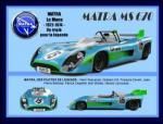 Plaque Métal Publicitaire Vintage " Matra MS670"