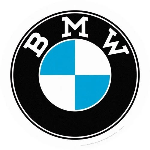 Rond en Métal " BMW"