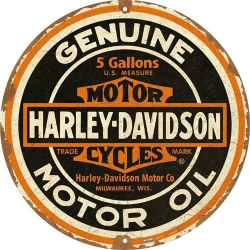 Rond Métal " Harley Davidson"