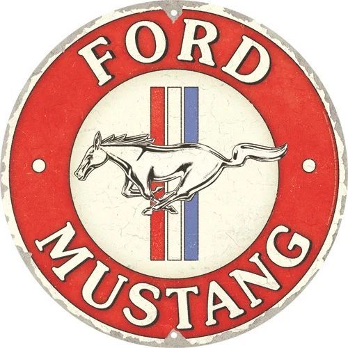 Rond Métal " Ford Mustang"