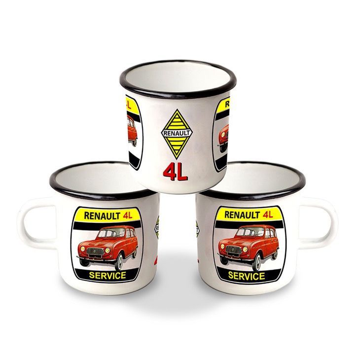 Mug Emaillé "Renault 4L "