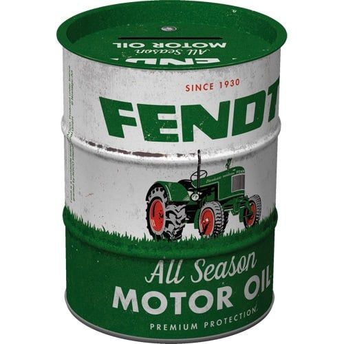 Tirelire Bidon Métallique Façon  Vintage "Fendt "