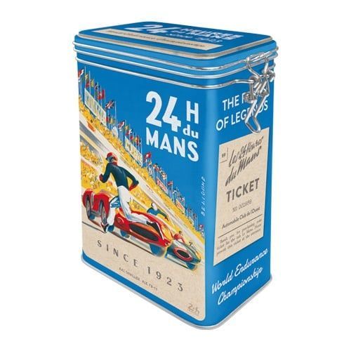 Boite Hermétique  Vintage en Métal "  24h Le Mans "