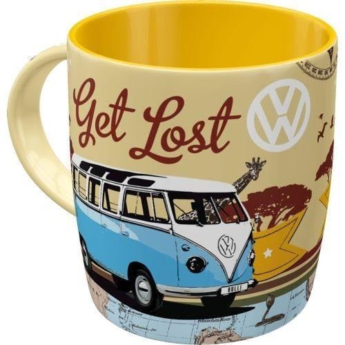 Tasse Publicitaire Vintage en Céramique "VW Get Lost"