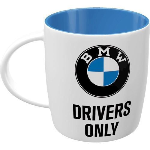 Tasse Publicitaire Vintage en Céramique "BMW Drivers Only "