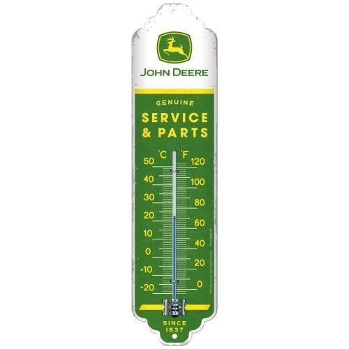 Thermomètre Publicitaire Vintage en Métal  " John Deere "