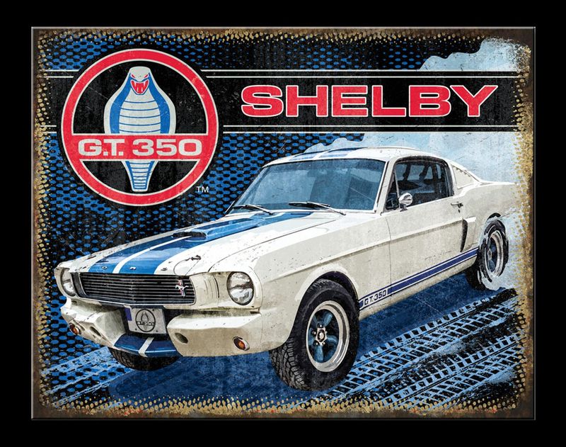 Plaque Métal  Publicitaire Vintage "Shelby "