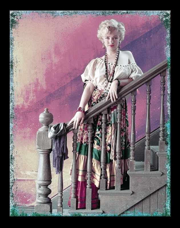 Plaque Métal  Publicitaire Vintage " Marilyn  Dress"