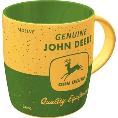 Tasse Publicitaire Vintage en Céramique "John Derre"