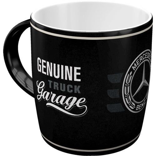 Tasse Publicitaire Vintage en Céramique " Mercedes Garage"