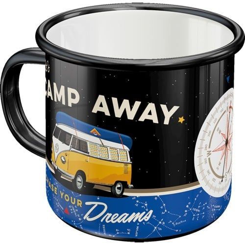 Mug Emaillé  " VW Bulli Camp Away "