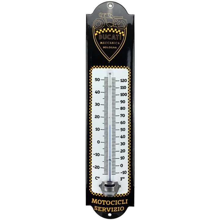 Thermomètre Vintage Emaillé " Ducati "