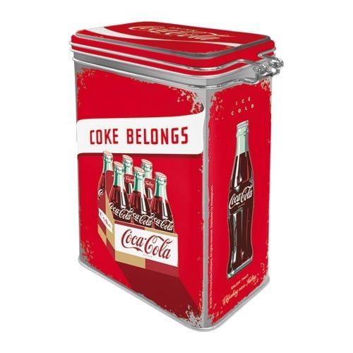 Boîte Hermétique en Métal  Vintage " Coca Cola "