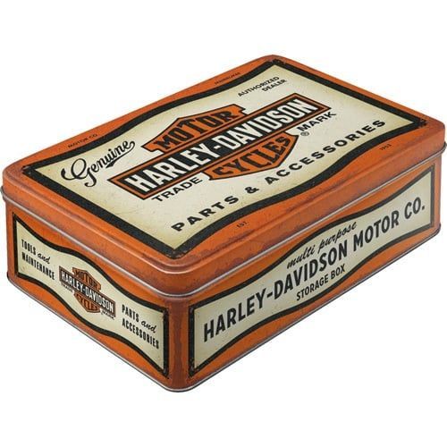 Boite  à Sucre Métallique Vintage" Harley Davidson "
