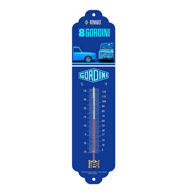 Thermomètre Publicitaire Vintage en Métal " Renault R8"