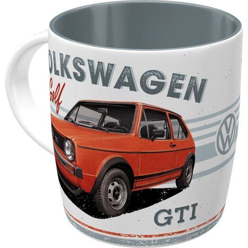 Tasse Publicitaire Vintage en Céramique " Volkswagen Golf GTI 1976"