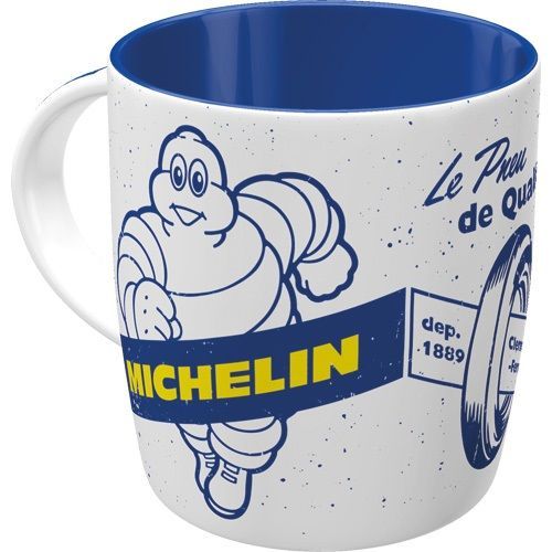 Tasse Publicitaire Vintage en Céramique" Michelin "