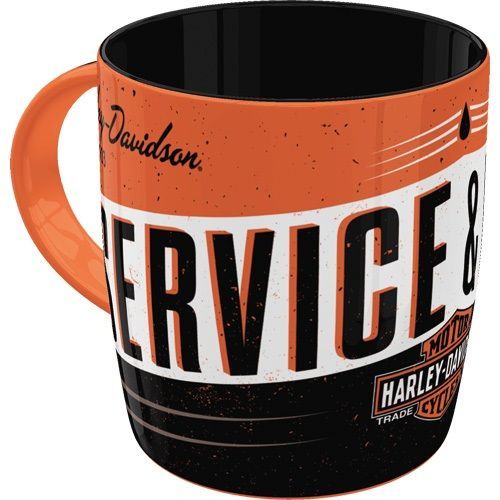 Tasse Publicitaire Vintage en Céramique  "Harley Davidson"