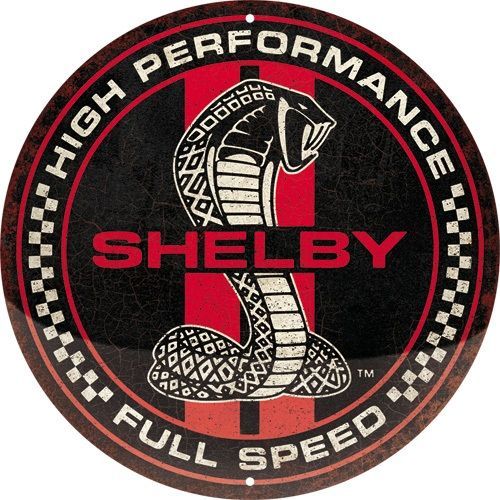 Plaque Ronde en Métal Embouti "Shelby"