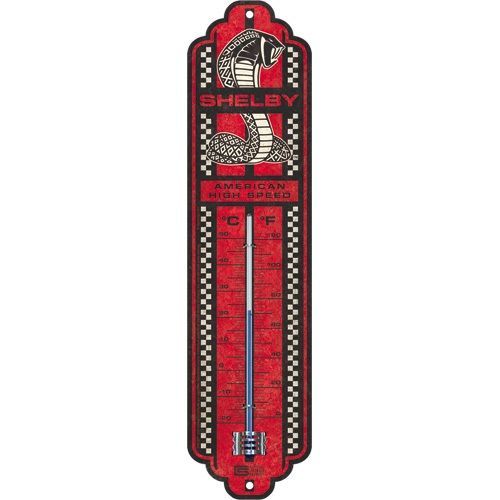 Thermomètre Publicitaire Vintage en Métal "Shelby"