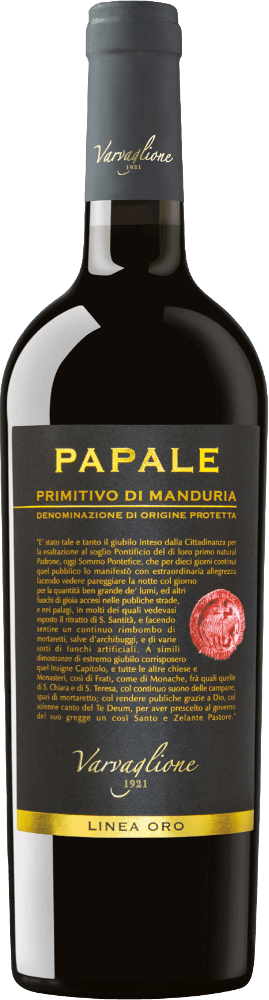 Vigne &amp; Vini - Primitivo Di Manduria Dop &#39;Papale&#39; 75 Cl/ 1.5 L Magnum