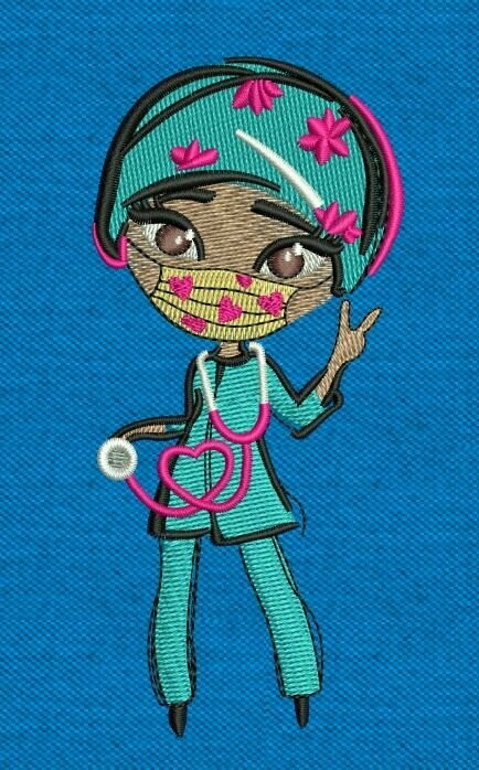 COVID 19 Nurse by Dwanine Designs