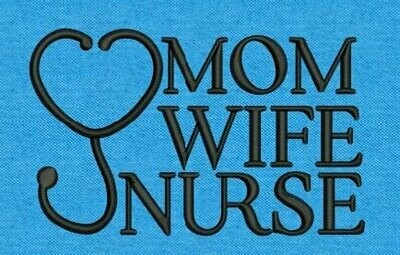 Mom Wife Nurse by Dwanine Designs