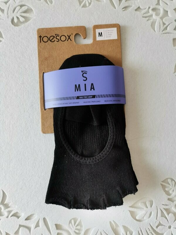 Toesox Mia half toes black Toesox Mia half toes black