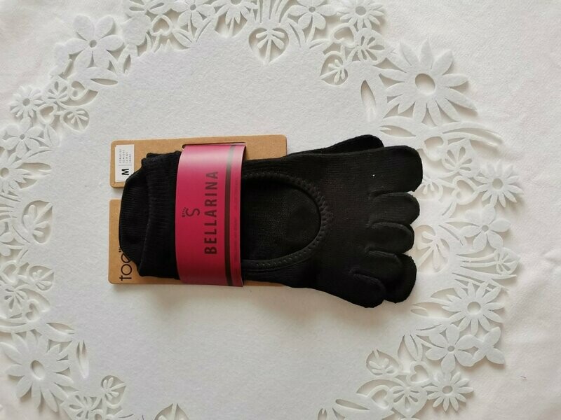 Toesox Bellarina Full Toe Black L Toesox Bellarina Full Toe Black L