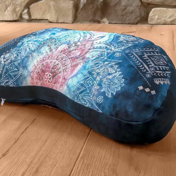 Meditationskissen Halbmond indigo/peach Meditationskissen Halbmond indigo/peach