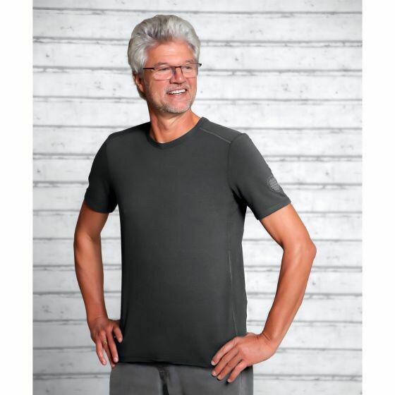 The Spirit of OM T-Shirt Bambus men turmalingrau