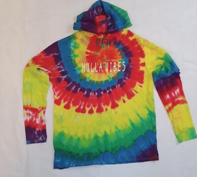 Hulla Vibes TieDye Pullover T-Shirt