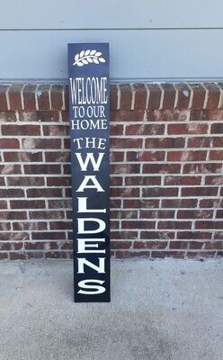  Welcome Sign with Family Last Name