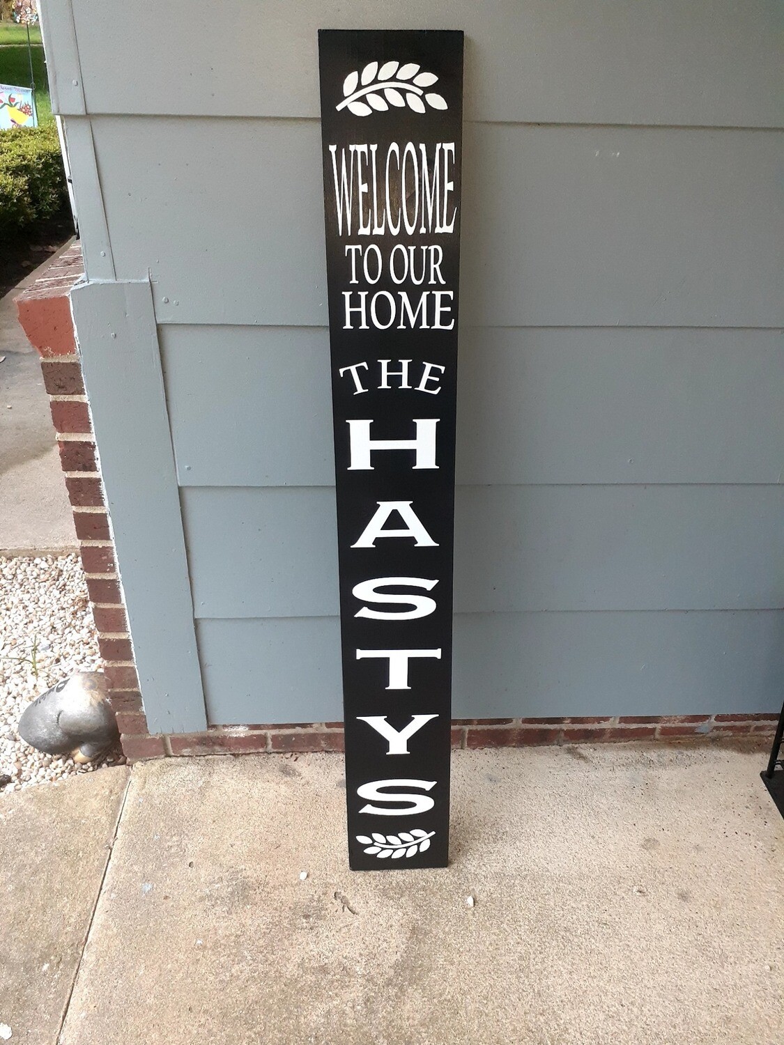  Welcome Sign with Family Last Name