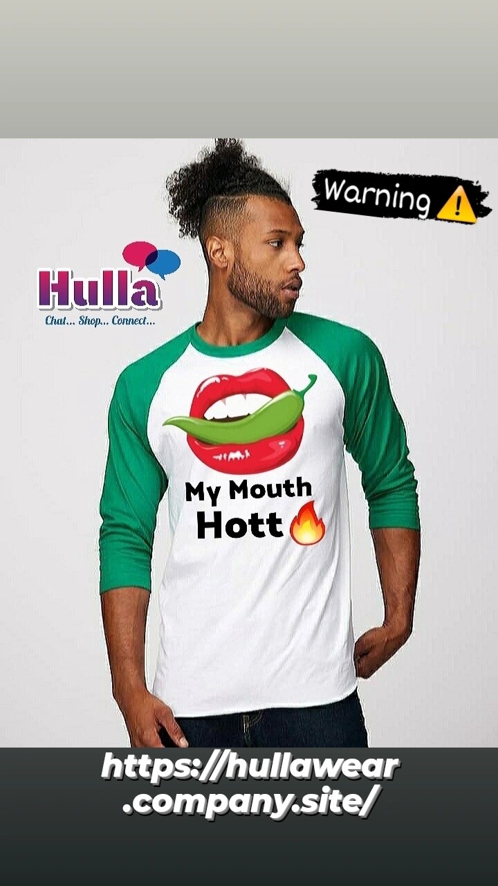 My Mouth Hott🔥 Triblend 3/4 Sleeve Raglan